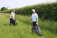 Peter and Chris enjoy the meadow