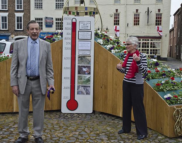 George Carter explains the scroll