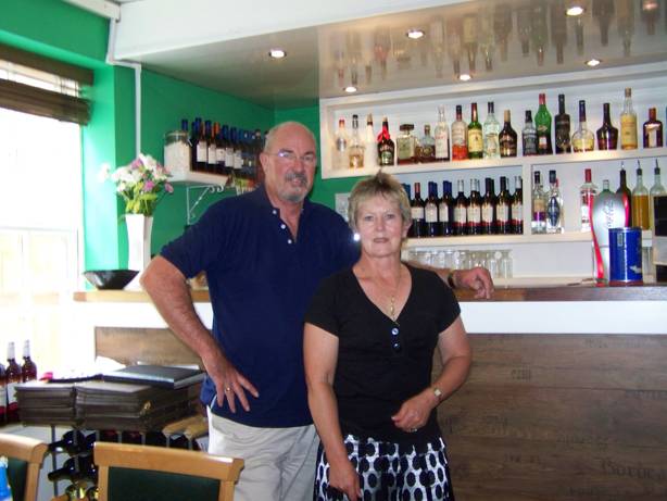 Tom and Diane Fidler in Uno Momento (the restaurant which once was the Angel Inn